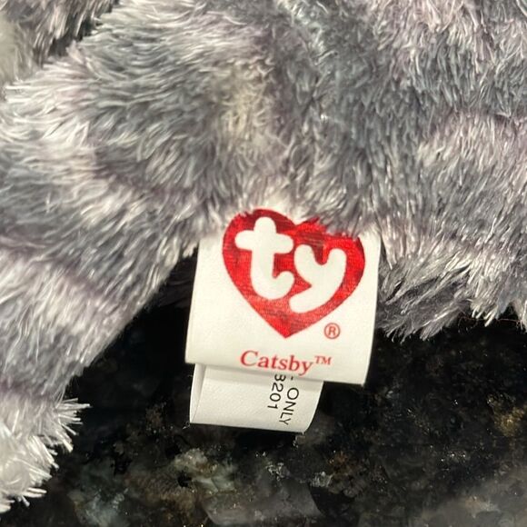 Ty Beanie Baby - CATSBY the Cat 7" NEW MWMTs Plush Stuffed Animal Toy - Picture 9 of 10